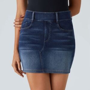 HALARA NWOT SIZE M Flex High Waist Pockets Bodycon Denim Casual Skirt